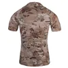 Emersongear Tactical Skin Tight Base Layer Running Shirts Camouflage Shorts Sleeve Outdoor Sports Sweat-Wicking T-Shirt Em8605 240321