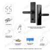 Control AISUO Bluetooth TT Bloqueo de huellas dactilares Contraseña magnética Contraseña Llave de desbloqueo remoto Contraseña temporal Home Lock de puerta inteligente