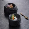 Plates Solid Color Stone Texture Ceramic Dining Plate Restaurant Dessert Snack Sushi Molecular Cuisine Specialty Tableware
