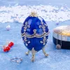 Display Jewelry Organizer Faberge Eggs Jewelry Vintage Style Trinket Storage Box