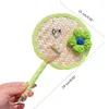 Dekorativa figurer Flower Letter Hand Fan Ornament Crafts Supplies For Teenager Girl Adults Women Costume Prop Kids Present Dropship