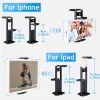 Stand de téléphone mobile Sticks Selfie Stick Stick avec télécommande Bluetooth 1/4 vis pour iPhone iPad Tablet Camet Locage Lampe