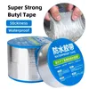 Window Stickers Waterproof Tape High Temperature Resistance Aluminum Foil Thicken Butyl Wall Pool Roof Crack Duct Repair Sealed Self