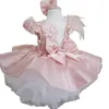 Abito da bambina estivo Born Born Lace Princess Abito per bambino 2 ° anno Abito di compleanno Halloween Costume Destate per bambini 240327