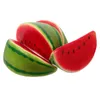 Party Decoration 4pcs Artificial Watermelon Slice Prop Decorative Fruit Simulated Decor