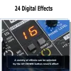 Utrustning 8 Channel Digital Mixer Sound Audio Mixing Console med 24 DSP Digital Effects Bluetooth USB MP3 DJ Recerberation Console