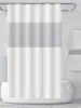 Douchegordijnen 2024 Dubbele kleur splitsen moderne minimalistische pevgordijn badkamer