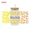 Window Stickers 3D UV DTF Transfers 16oz Cup Wraps Mother's Day Printed For DIY Glass Ceramic Metal Leather Etc. D560