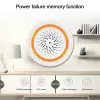 Systemy Smart Siren Alarm App Pilot Control 90dB Light Light Czujnik Tuya Zigbee Wi -Fi USB ładowanie Wodoodporne zabezpieczenia bezpieczeństwa