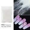 Glitter per unghie 10G Sugar Iridescent Colotto colorato Candy Pigmento in polvere per Effetto Manicure Decorazioni artistiche di polvere lucida