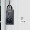 Interphone Lockin Tuya Smart Key Storage Lock Box IPX5 Mot de passe dynamique imperméable Coche en alliage