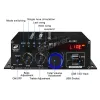 Amplifier Woopker AK380 Bluetooth 5.0 HiFi Power Amplifiers 400Wx2 Stereo Audio Digital AMP BASS Media Player Support FM Radio USB AUX