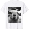 T-shirts bizarres, vêtements décontractés de Selfie capybara