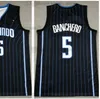 Basquete costurado Paolo Banchero Jerseys 5 Banchero Sports Pants Meninos de Juventude masculino 100% Bordado