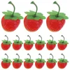 Festdekoration 30 st modeller simulerade jordgubbe chic täckt jordgubbar falska frukt söta saker födelsedagsdekorationer barn