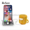 Kits 2 Ports Acrylic Mobile Phone Security Stand Cellphone AntiTheft Holder Blue Smartphone Display Alarm System For Retail Store
