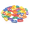 Andra fågelförsörjningar 50st/Lot Plastic Papegel Toys C-Clips Hooks Chain C-Links Sugar Glider Rat Toy Parts Parakeet Accessories