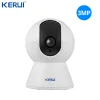 System DIY Kerui Tuya W181 Trådlöst WiFi Hemlarm 3MP Tuya Camera Control LCD GSM Burglar Alarm System for Home Security Alarm