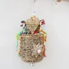 Other Bird Supplies Medium Nuts For Small Parrot Toys Hanging Crinkly Paper Colorful Durable Good Company Foraging DIY Seagrass Basket