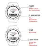 Устанавливает из нержавеющей стали Quartz Watch Dive Watch Sport Watch Mens Diving Analog Digital Watch Army Army Army Altimeter Compass North Edge