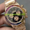 Business Luxury Diamonds Colorful Watch Automatic 7750 Mouvement 3 Small Cador Watches Mens Mouvement mécanique Montres