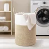 Sac à linge Panier de vêtements de conteneur de charme naturel grande capacité pour les jouets sales couvertures durables maison