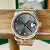 Luxury Watch Designer Uhren hochwertige 36 -mm -Diamant -Uhren -Band Automatische mechanische Bewegung 904L Vollstahlstahl Sapphire wasserdichtes leuchtendes Vintage