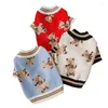 Abbigliamento per cani classico maglione invernale con abbigliamento da gatto da compagnia calda con abbondante Accessori per abiti per Natale adorabili