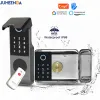 Verrouillage imperméable Tuya Smart Lock WiFi Double côté accueil Empreinte digitale verrouillage extérieur porte numérique mot de passe distant application électronique verrouillage