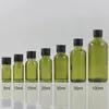 Garrafas de armazenamento vazias redondo de luxo garrafa de embalagem de luxo de 10 ml de vidro essencial spray de cor de azeitona