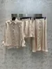Stichier Designer Ladies Lettera Shirt stampato con abbottini Donne Abbassa le camicie a manicotto per maniche lunghe con camicia lunga