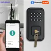 Verrouillage de porte de porte intelligente Tuya avec un clavier numérique Bluetooth application Mot de passe de mot de passe mécanique déverrouillage de la maison sans clé Electronicdoor Lock