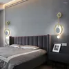 Muurlampbed moderne eenvoudige creatieve Noordse licht luxe master slaapkamer achtergrond