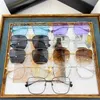 2024 Top designers New luxury designer sunglasses double B large box plain color flat light mirror internet red same eyeglass frame BB0087