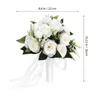 Flores decorativas 2 PCS Mori Departamento de novia Bridal Bride Fresh Artificial Bouquets para boda