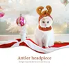 Appareils pour chiens Cosplay Headgear Hat accessoire Costumes d'anniversaire Puppy Small Dogs Party Cap Fabric Headswear