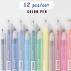 12pc/pudełko kolorowy zestaw długopisowy kawaii 0,5 mm ballpoint Pens Pens biuro szkolne dostarcza koreańskie artykuły papiernicze