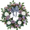 Dekorativa blommor JFBL Artificial Rose Flower Wreath Spring For Frad Door Wall Window Wedding Party Farmhouse Home Decoration