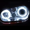 Olhos de halo de carro de armazenamento de cozinha Olhos de anjo LED LED Branco e Amarelo 60/70/80/90/95/100/110/120 mm Motorcicleta Impermeável DC 12V 3W