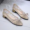 Casual Shoes Big Size 35-42 Lace Fashion High Quality Women Flat Round Toe Slip On Loafers Bling Summer Ladies Sneakers