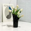 Vases Black Ceramic Vase Home Flower Arrangement Living Room Modern Creative Small Fresh Decoration