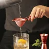 304 Stainless Steel Hawthorn Cocktail Strainer Fine Mesh Julep Juice Strainer Copper Gold Color bar tools For Bartender