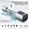 Slot Tuya Smart Lock Keyless Fingerprint Digitale elektronische cilinder vergrendeling Mechanische sleutel IC/NFC -kaartsleutel FOBS App Eenvoudig afstandsbediening