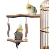 Andere Vogelvorräte Schwingung Papagei stehende Pole Hanging Ringe Tiger Pfingstrose Little Sun Block Ast Cage Accessoires Spielzeug