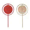 Decorative Figurines Chinese Wedding Hand Fan Semi Finished Handmade Bamboo Frame