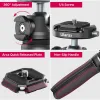 Monopodi Ulanzi Mt47 Mt46 Tripode in metallo con morsetto a piastra di rilascio rapido ARCA Quick per smartphone DSLR SLR Smartphone Live Tripod