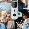 Doorbell wideodzwonek wifi kamera tuya tuya inteligentny dom bezprzewodowy dzwonek 1080p bez baterii kamera drzwi dzwonekナイトビジョンアパート