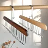 Hängare Multi-Hook Wood Scarf Hanger Space Saving Home Garderob Organizer Underwear Storage Rack