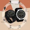 Wristwatches Adjustable Strap Watch Waterproof Led Digital Sports Wristwatch With Shockproof Design For Couples High