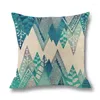 Pillow Home Ocean Wave Cover Decorations For Ornament Happy Year Christmas Decor 2024